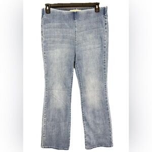 Soft Surroundings Jeans Womens Medium Blue Supremely Soft Pull On Bootcut 2EQ79